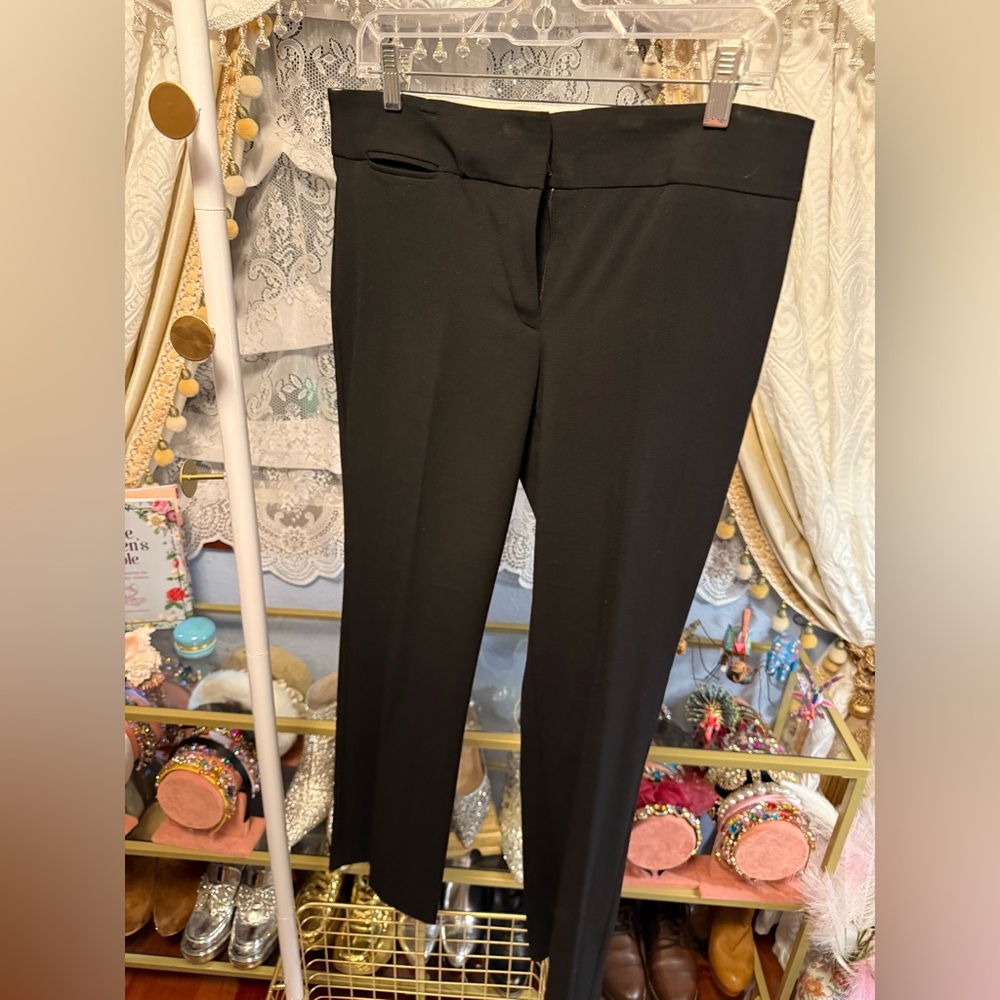 Van Heusen Studio flat front classic fit stretch trousers.